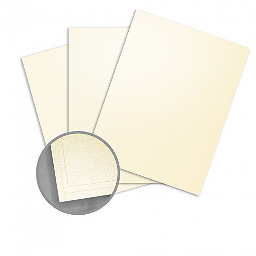 Curious Metallics White Gold Paper 27.5 x 39.333 in. 80 lb. Cover 100 Sheets per Package - Need this trimmed to size? Let us know.