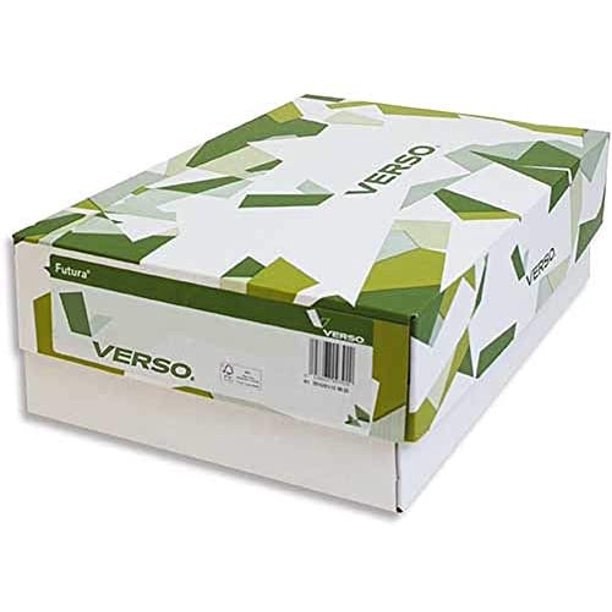Verso® Futura® Laser White Dull 100 lb. Coated Text Paper 8.5x11 in. 500 Sheets per Ream
