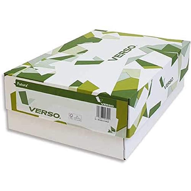 Verso Futura White Dull 80 Lb Coated Text Paper 18x12 In 500 Sheets 