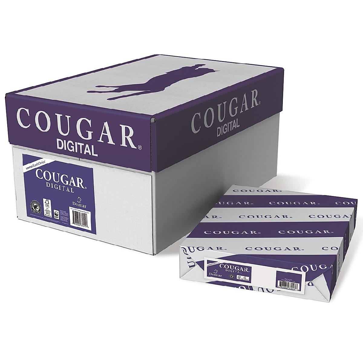 Domtar® Cougar® Digital Smooth White 100 lb. Cover 8.5x11 in. 200 Sheets per Ream