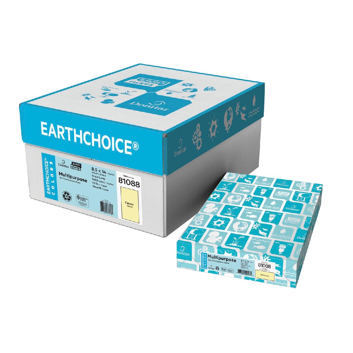 Domtar® Earthchoice Colors Canary Vellum 67 lb. Bristol 11x17 in. 250 Sheets per Ream