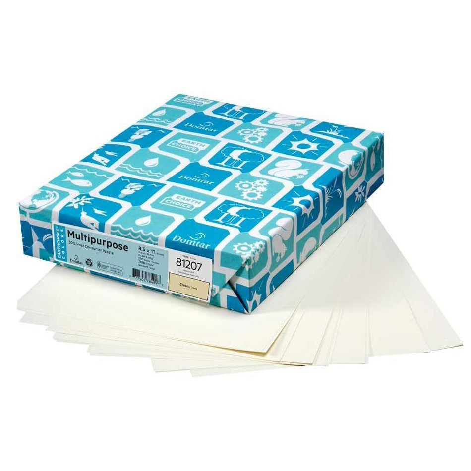 Domtar® Earthchoice® Cream Vellum 70 lb. Opaque Text 11x17 in. 500 Sheets per Ream