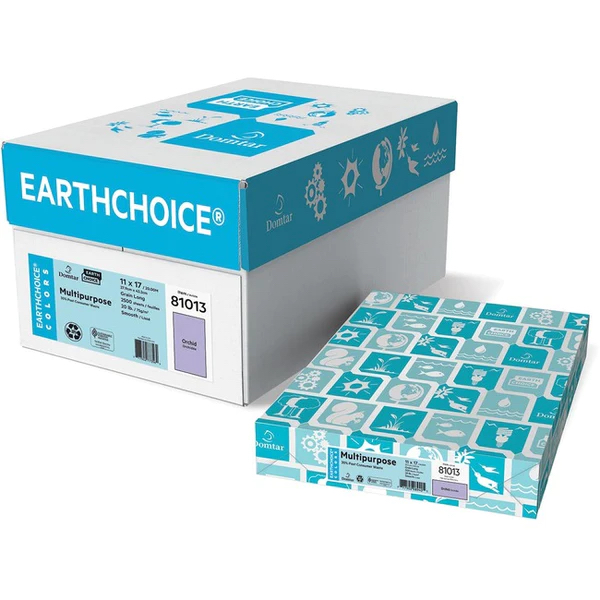 Domtar Earthchoice® Orchid Smooth 20 lb. Multipurpose 30% Recycled Copy Paper 8.5x14 in. 500 Sheets per Ream