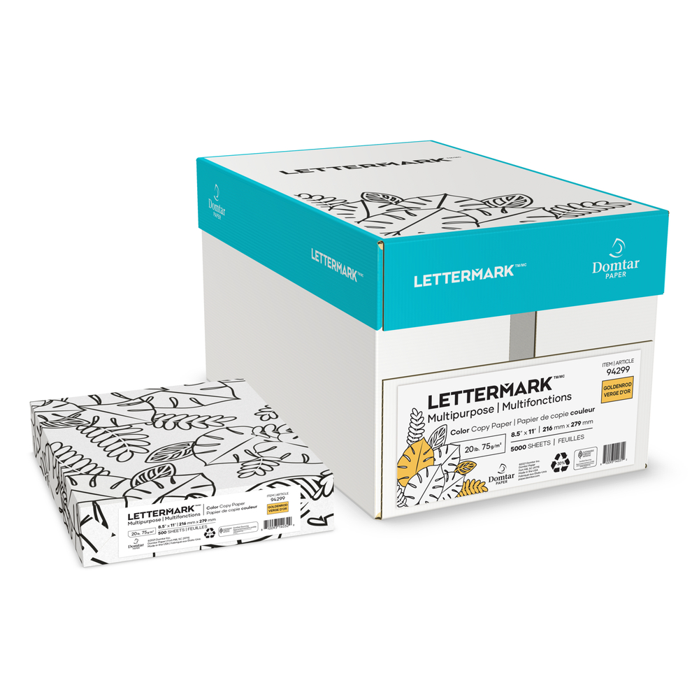 Domtar® Lettermark Goldenrod Vellum 60 lb. Opaque Text 11x17 in. 500 Sheets per Ream