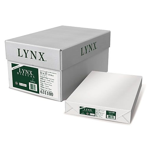 Domtar® Lynx™ White Opaque Ultra Smooth 100 lb. Cover 8.5x11 in. 200 Sheets