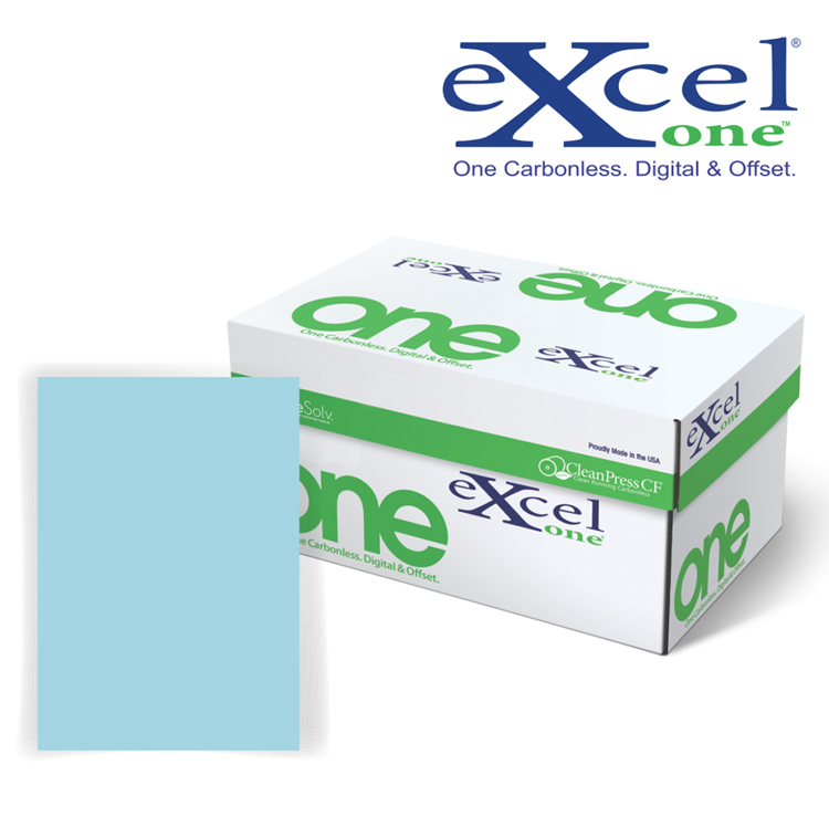 ExcelOne® Carbonless Paper Blue CF 21 lb. Offset-Digital 8.5x11 in. 500 Sheets per Ream