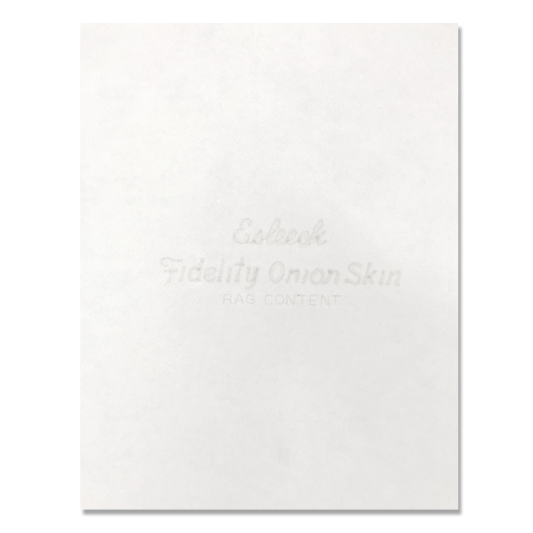 Esleeck FIDELITY® Onion Skin 25% Cotton Rag Watermarked 10# Paper 8.5 x 11 in. 100/Pk