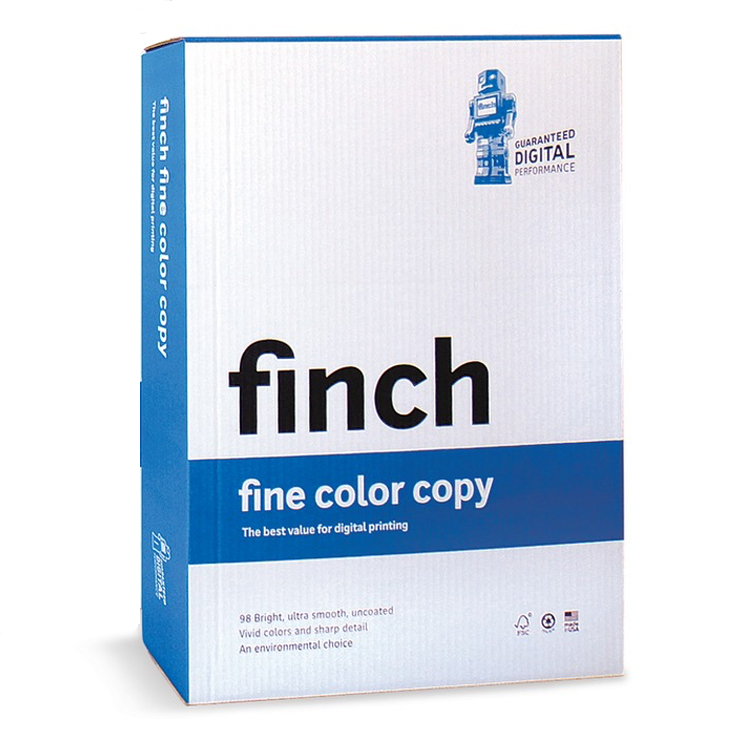 Finch® Fine Color Copy Bright White Ultra Smooth 32 lb. Text 8.5x11 in. 500 Sheets per Ream