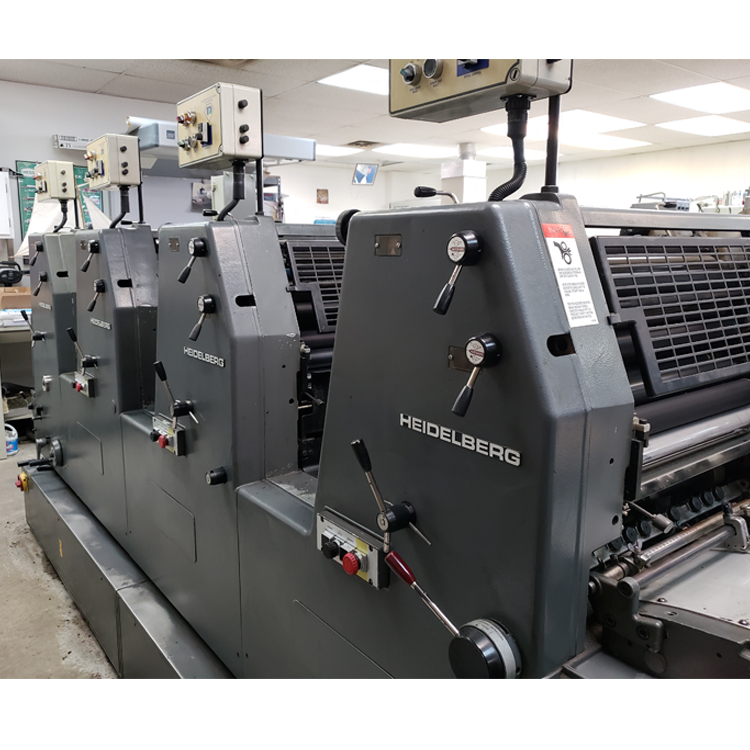 Heidelberg GTO v52 4-Color 14x20 in. Offset Printing Press - Location: Northern New Jersey