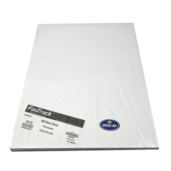 Spinnaker® FasTrack® White Pressure Sensitive Permanent Labels 60 lb. High Gloss 0 Split 17.25 x 22.25 in. 100 Per Pack