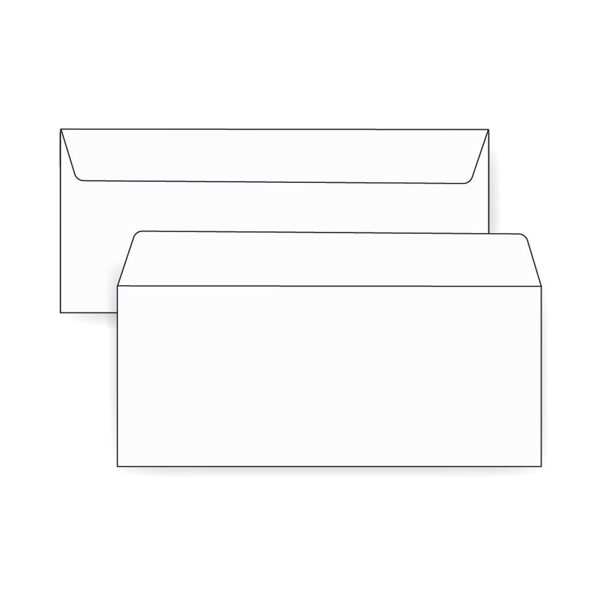 PrintMaster® 24 lb. White Wove No. 10 Black Tinted Simple Seal Regular Envelopes 500 per Box
