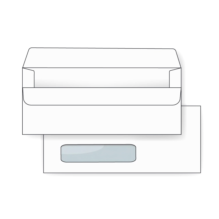 Premium® 24 lb. White Wove No. 10 Simple Seal Digital Tint Window Envelopes 500 per Box