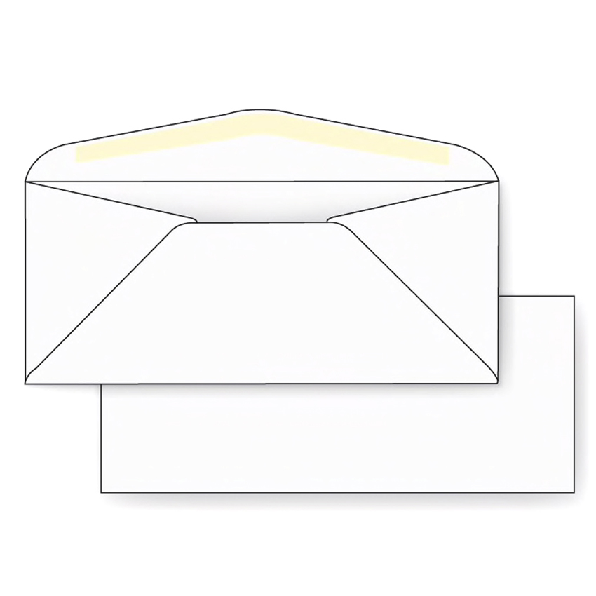 PrintMaster® 24 lb. White Wove No. 10 Envelopes Black Security Tint 500 per Box
