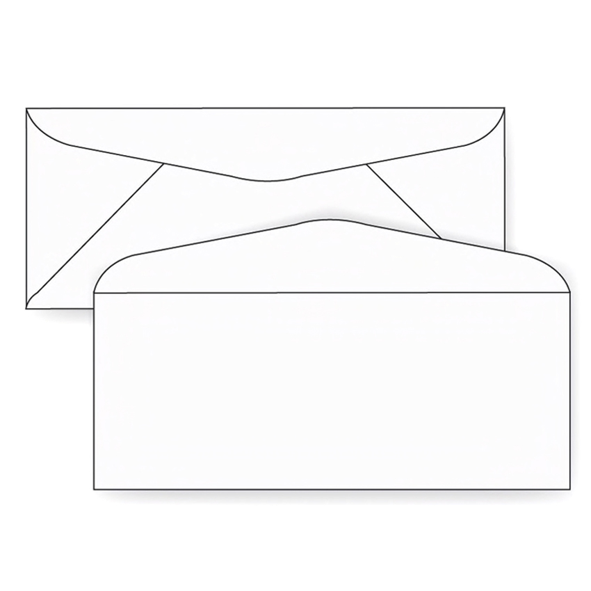 Western Sulphite® 24 lb. White Wove No. 10 Regular Envelopes 4.125 x 9.5 in. 500 per Box