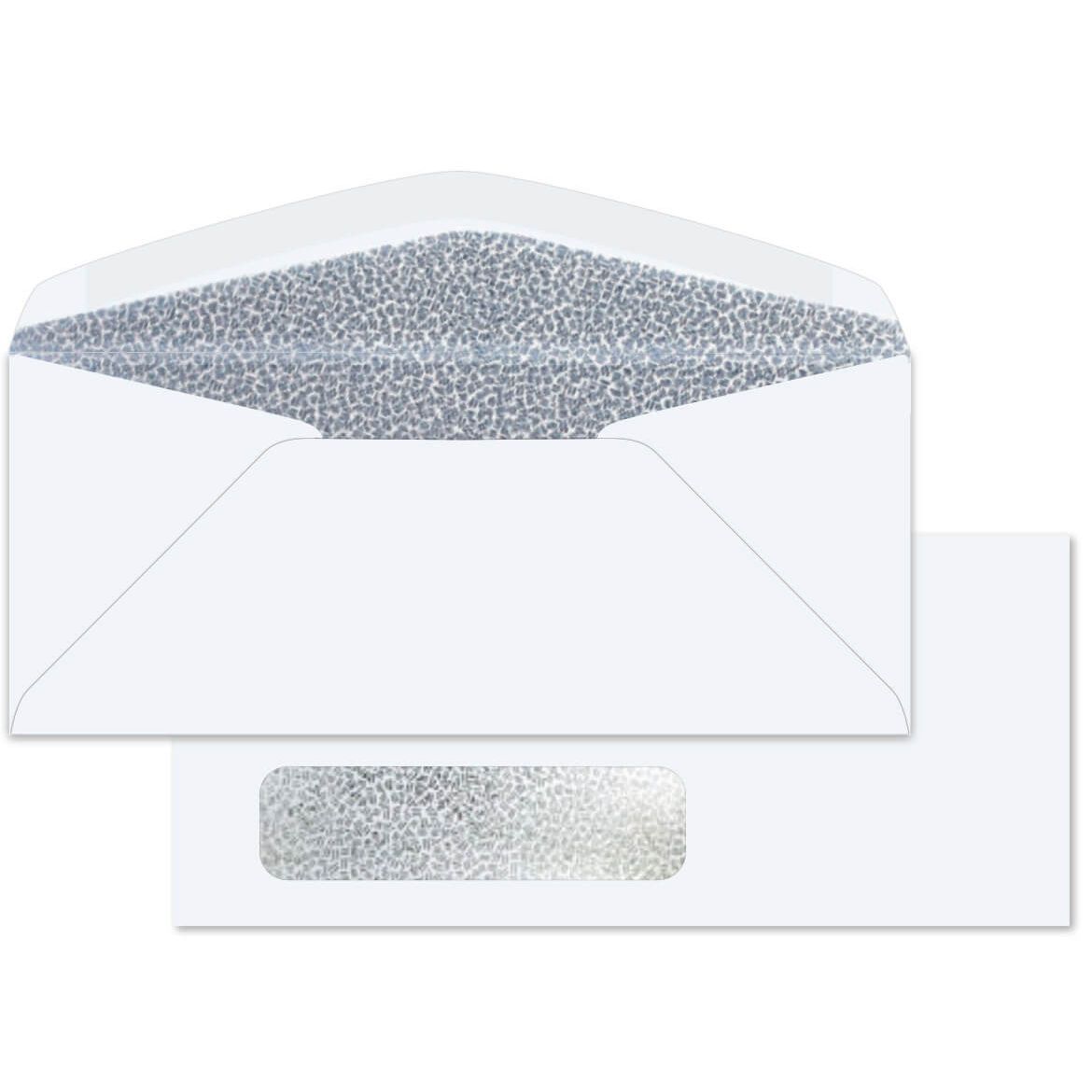 Printmaster® White Wove 24 lb. Standard No. 10 Window Black Tint Envelopes 500 per Box