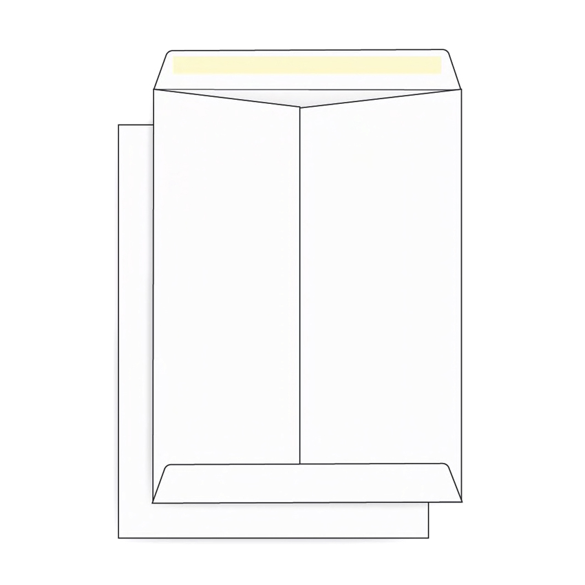 #10-1/2 Catalog Envelope 28 lb. White Wove 9x12 in. Open End Strip-n-Seal Envelopes 500 per Carton