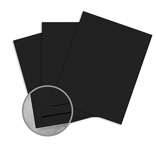 Grouppo® Cordenons® PLIKE Plastic-Like Soft-Touch Black 95 lb. Text 28x40 in. 125 Sheets