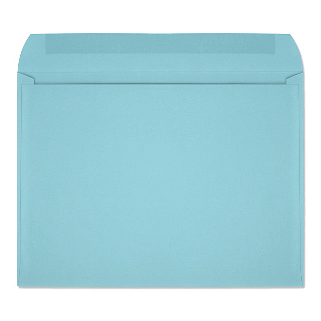 PRISM® Pastel Blue Vellum 28# 9x12 in. Open Side Booklet Envelopes 500 per Box
