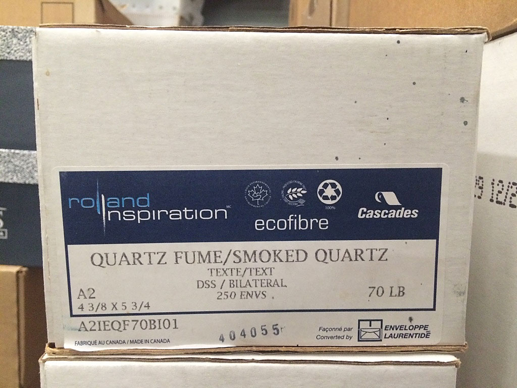 Cascades® Rolland Inspiration® Smoked Quartz 70lb Text A-2 Announcement Envelope 250