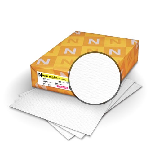 Neenah Paper® Royal Sundance Brilliant White Felt 80 lb. Cover 26x40 in. 300 Sheets per Carton