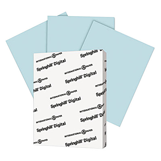 Springhill® Digital Opaque Colors Blue Smooth 24-60 lb. 11x17 in. 500 Sheets per Ream