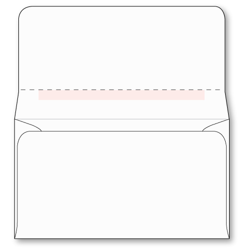 PrintMaster® #1 Hitch Hiker Two-Way Remit 24 lb. White Wove Extended Flap Envelope 8.375 x 6.5 in. 500 per Box
