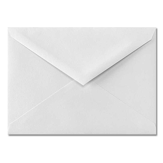 Cougar® Opaque White Vellum 70 lb. Text 4 Bar Pointed Flap Envelopes 250 per Box
