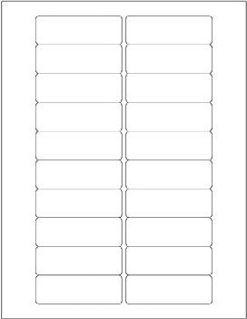 FASSON® Offset Printable Labels White Permanent 3x1 in. 20-up 100 Sheets 2000 Labels