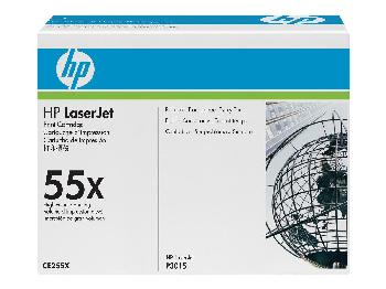 HP LaserJet 55X High Volume Original Toner Print Cartridge Black CE255X - Save up to 25% with a high capacity toner vs standard