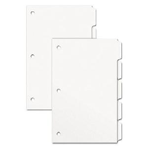 Xerox® Planet 30 Recycled Tabs Smooth White 90 lb. Index 9x11 5-Bank SRC 3 Hole Punched