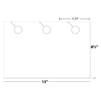 Blanks USA® LG Door Hanger Sunfish Yellow 250 Sheets 3-up 8.5 x 13 in. Sheet 4.34 x 8.5 in. 1000 Finished Hangers