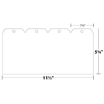 Blanks USA® TAG #7 White Index 110 lb. 250 Sheets 4-up 11.5 x 5.75 Tag 2.875 x 5.75 in