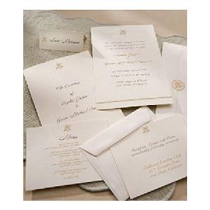 Gartner® White Complete Wedding Invitation Set - Sku: 65736 | 50 Count