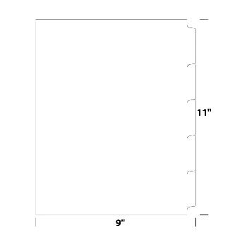 High Speed Copier Tabs White 90 lb. Index 9x11 in. 5 Bank Single Forward Collated Unpunched 250 Tabs per Pack