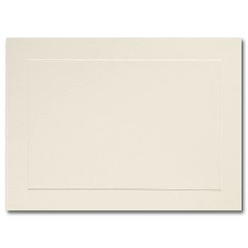Mohawk Cougar Natural Smooth 4-Bar Panel Cards 100 lb. Cover 3.5 x 4.875 in. with .375" Border 250 per Box - Size: 3-1/2" x 4-7/8" with 3/8" Border