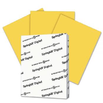 Springhill® Vellum Bristol Digital Goldenrod 67 lb. Card Stock 11x17 in. 250 Sheets per Ream - Item on Backorder See Lettermark® Sku 94349