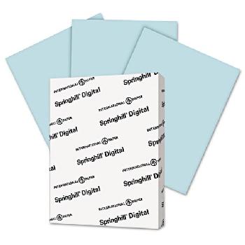 Springhill® Vellum Bristol Blue 67 lb. Uncoated Card Stock 8.5x11 in. 250 Sheets per Ream