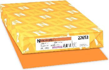 Neenah Paper® Astrobrights™ Orbit Orange Smooth 60# Text 11x17 in. 500 Sheets per Ream
