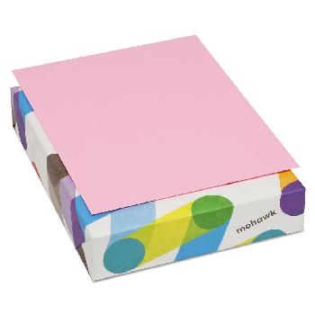 Mohawk® BriteHue® Ultra Pink 20 lb. Smooth Multipurpose Colored Paper 30% Recycled 8.5x11 in. 500 Sheets per Ream
