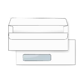 Premium® 24 lb. White Wove No. 9 Black Security Tinted Window Simple Seal Envelopes 500 per Box