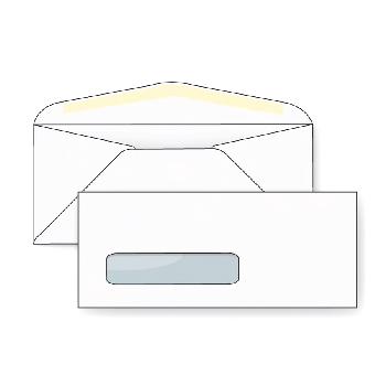 Western Sulphite® 24 lb. White Wove #9 Digi-Clear® Window Envelopes Inside Black Tint 3.875 x 8.875 in. 500 per Box