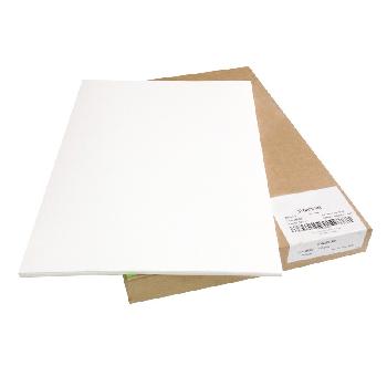 Premium Digital Laser White Durable Waterproof Non-Tear Synthetic Film 14 mil. 12x18 in. 25 Sheets per Pack